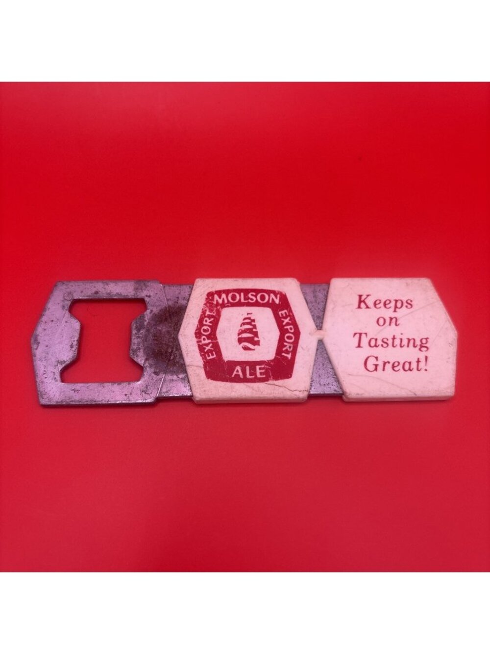 VINTAGE BOTTLE Opener Beer Themed - MOLSON ALE